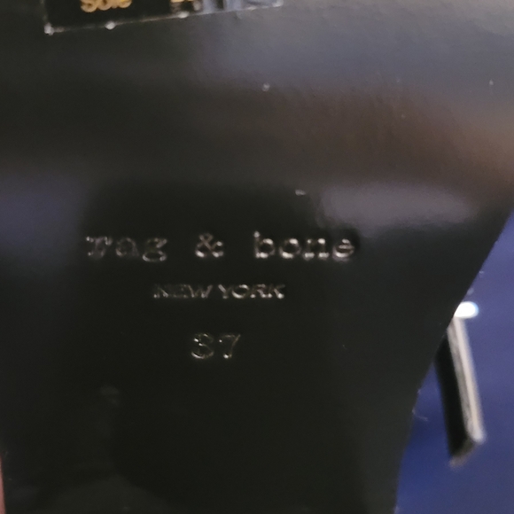 rag & bone Black Double-Ankle Strap Pointed Pumps - Picture 9 of 9